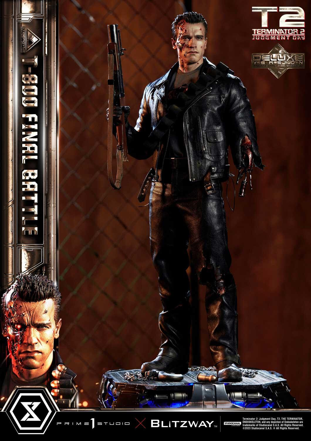 Terminator 2: Judgment Day - T-800 - Museum Masterline Series (MMT2-02DX) - 1/3 - DX Version, Final Battle (Blitzway, Prime 1 Studio) photo 10