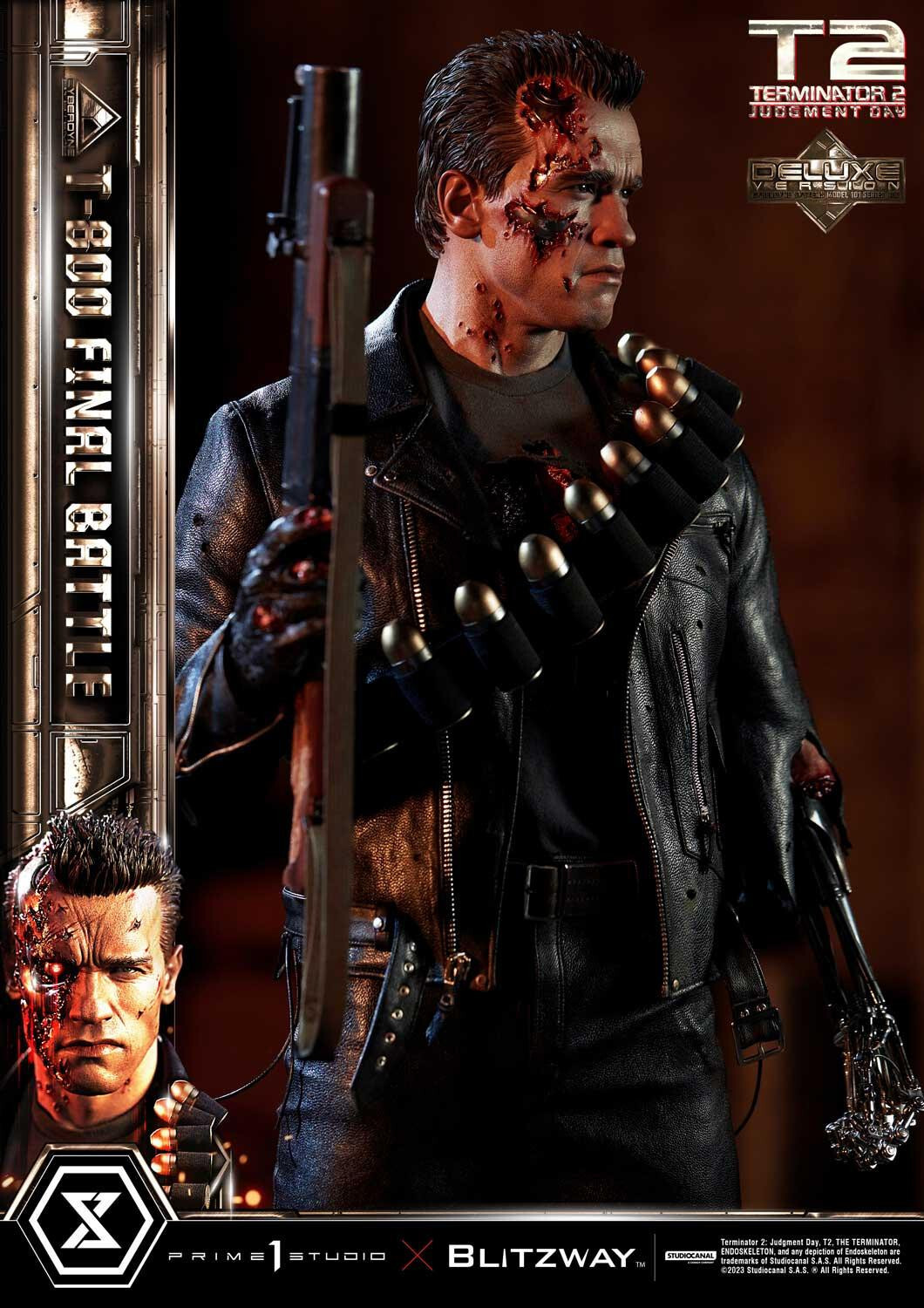 Terminator 2: Judgment Day - T-800 - Museum Masterline Series (MMT2-02DX) - 1/3 - DX Version, Final Battle (Blitzway, Prime 1 Studio) photo 11