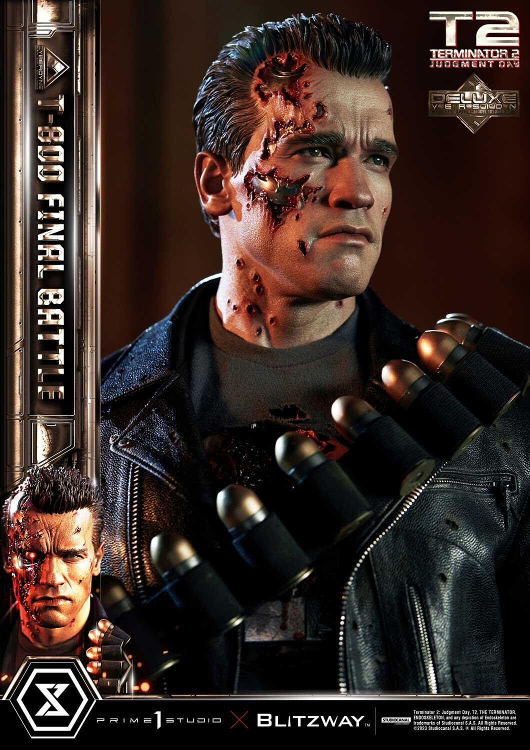 Terminator 2: Judgment Day - T-800 - Museum Masterline Series (MMT2-02DX) - 1/3 - DX Version, Final Battle (Blitzway, Prime 1 Studio) photo 12