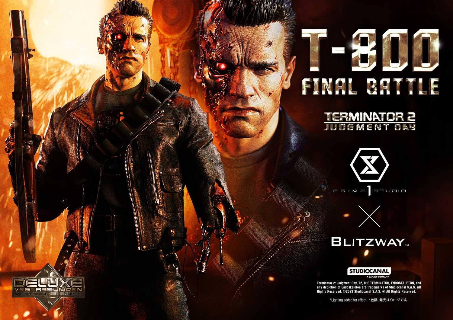 Terminator 2: Judgment Day - T-800 - Museum Masterline Series (MMT2-02DX) - 1/3 - DX Version, Final Battle (Blitzway, Prime 1 Studio) photo 13
