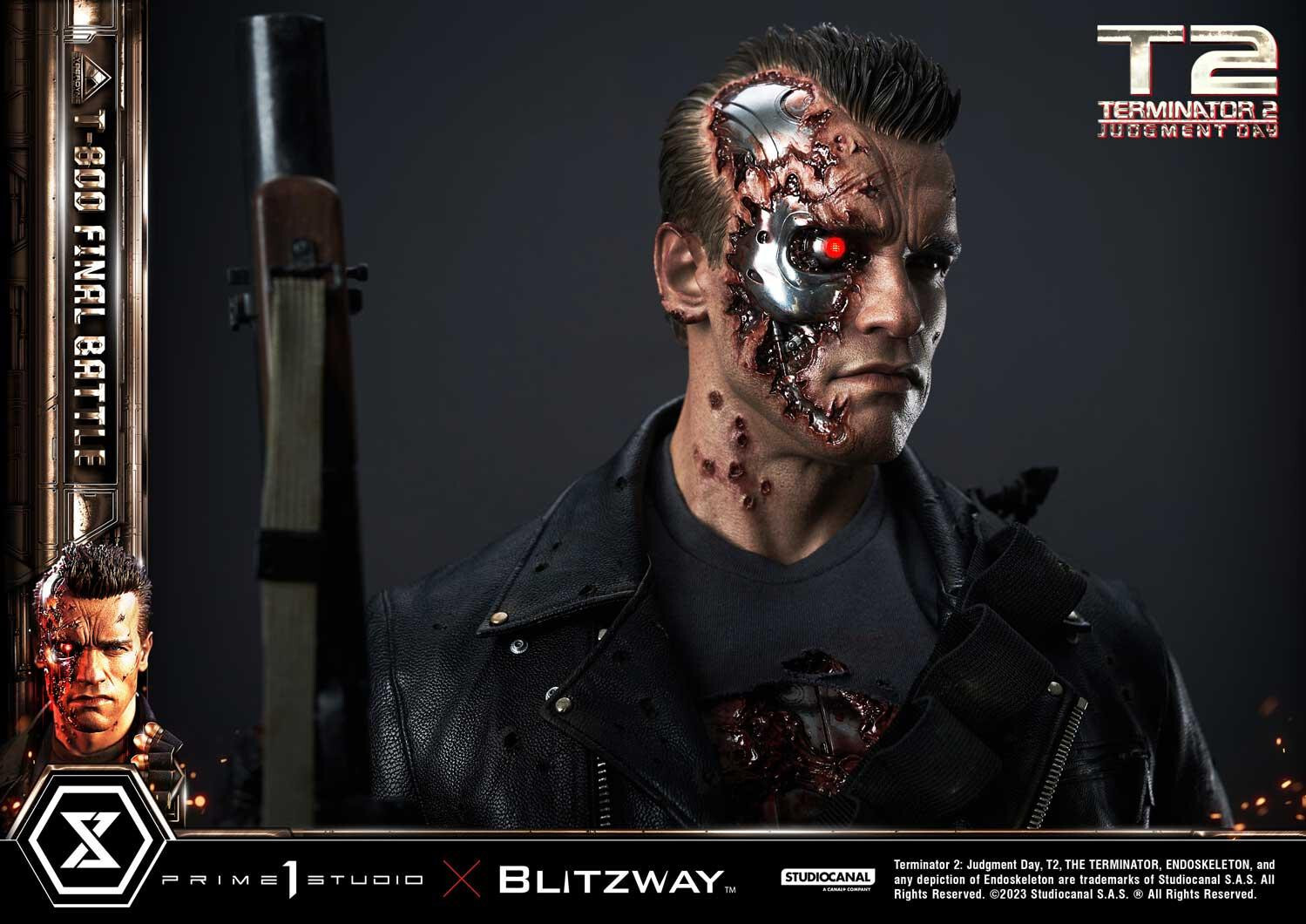 Terminator 2: Judgment Day - T-800 - Museum Masterline Series (MMT2-02DX) - 1/3 - DX Version, Final Battle (Blitzway, Prime 1 Studio) photo 22
