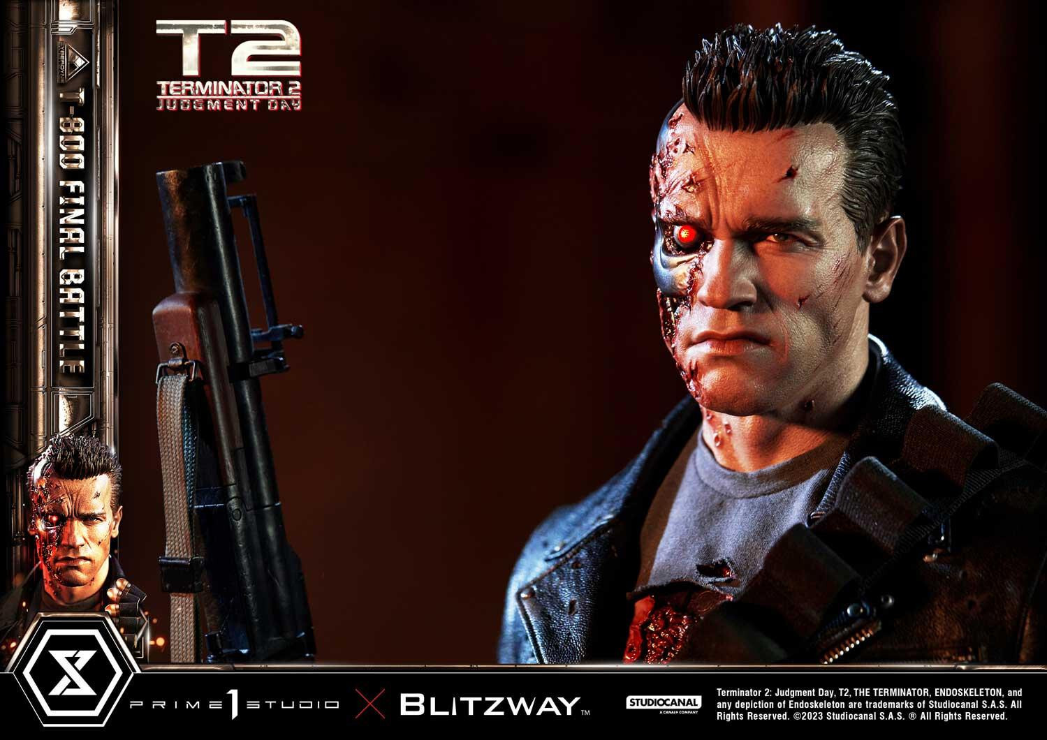 Terminator 2: Judgment Day - T-800 - Museum Masterline Series (MMT2-02DX) - 1/3 - DX Version, Final Battle (Blitzway, Prime 1 Studio) photo 25