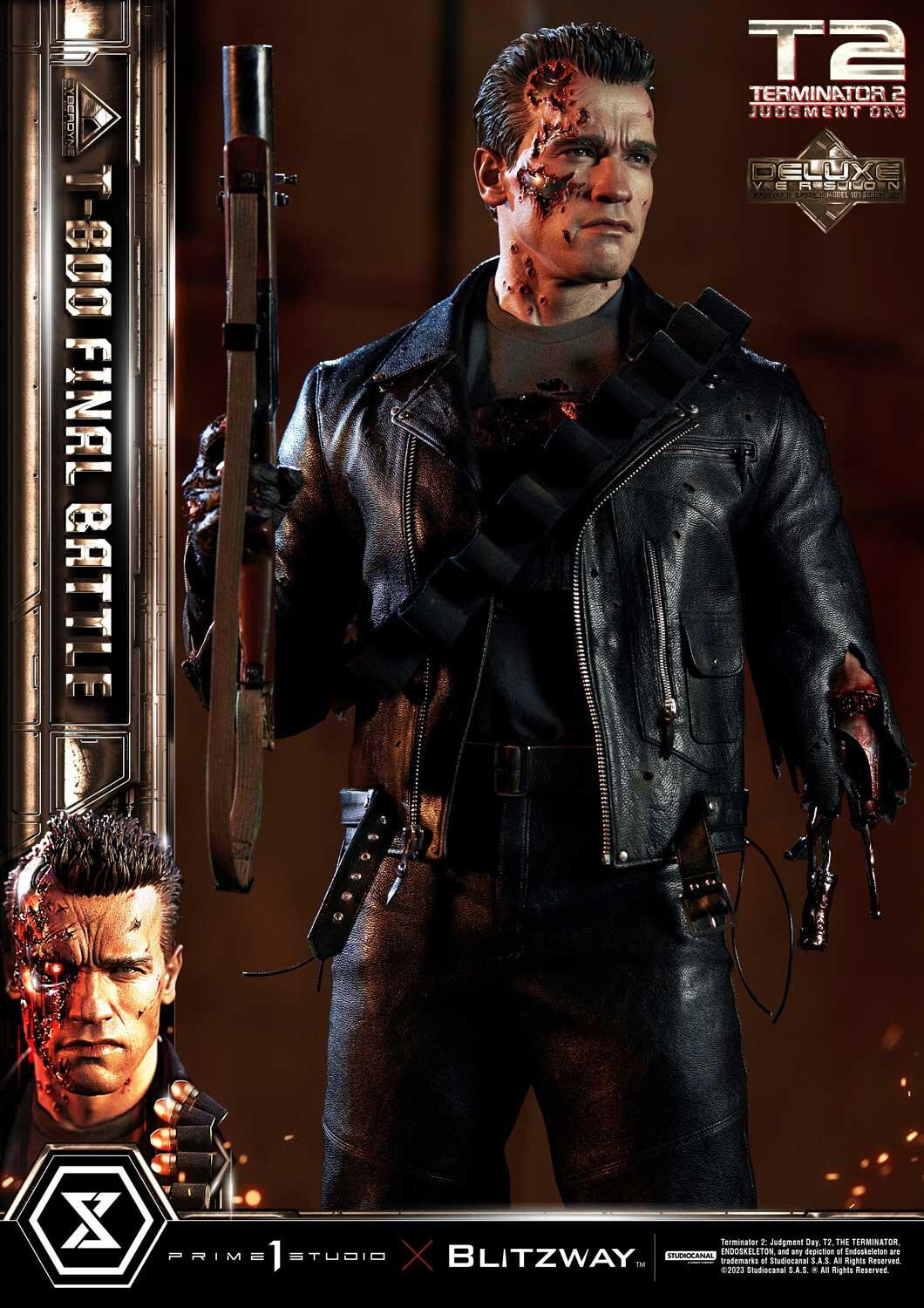 Terminator 2: Judgment Day - T-800 - Museum Masterline Series (MMT2-02DX) - 1/3 - DX Version, Final Battle (Blitzway, Prime 1 Studio) photo 41