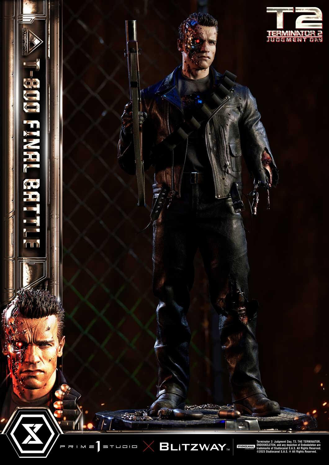 Terminator 2: Judgment Day - T-800 - Museum Masterline Series (MMT2-02DX) - 1/3 - DX Version, Final Battle (Blitzway, Prime 1 Studio) photo 53