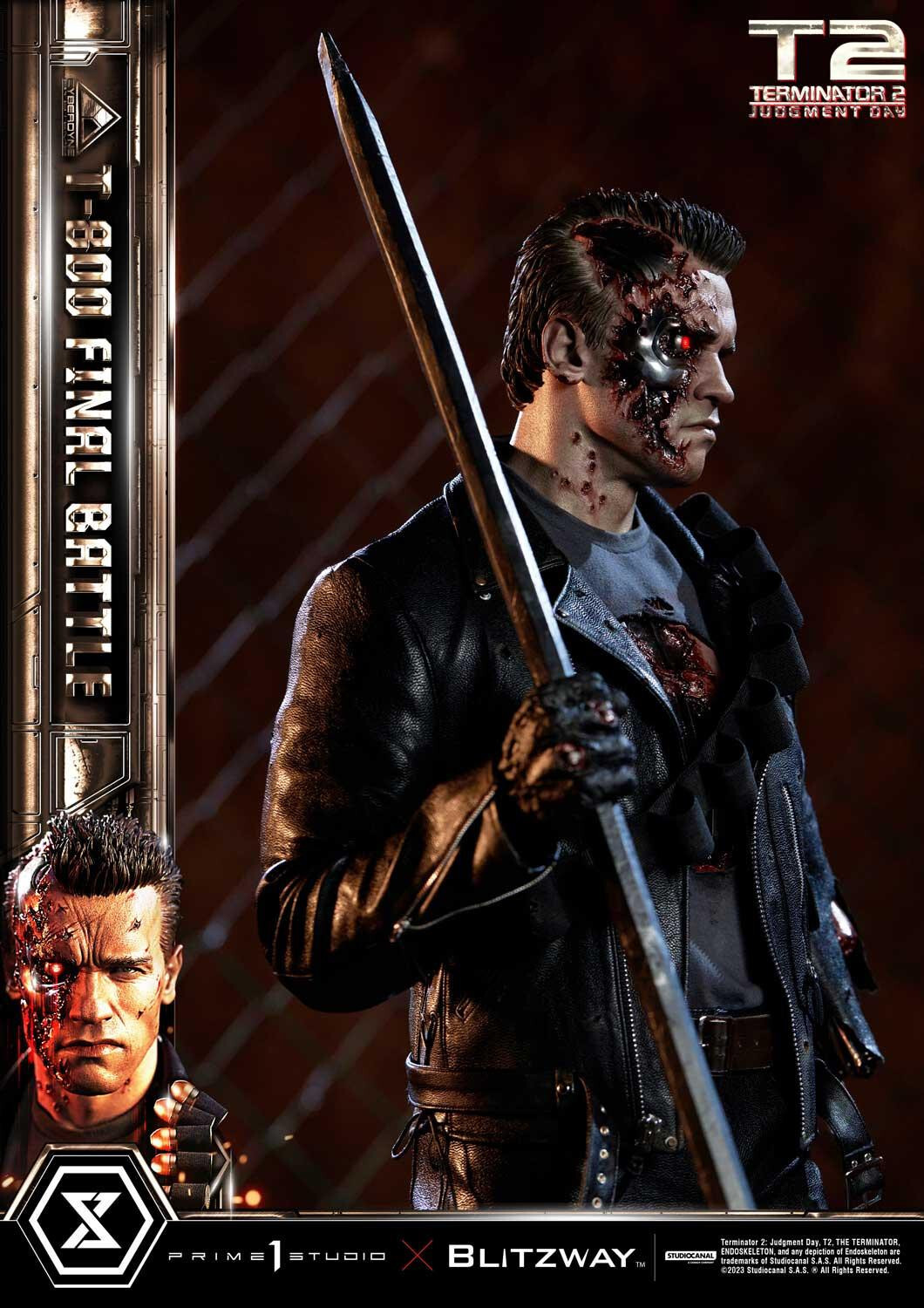 Terminator 2: Judgment Day - T-800 - Museum Masterline Series (MMT2-02DX) - 1/3 - DX Version, Final Battle (Blitzway, Prime 1 Studio) photo 87
