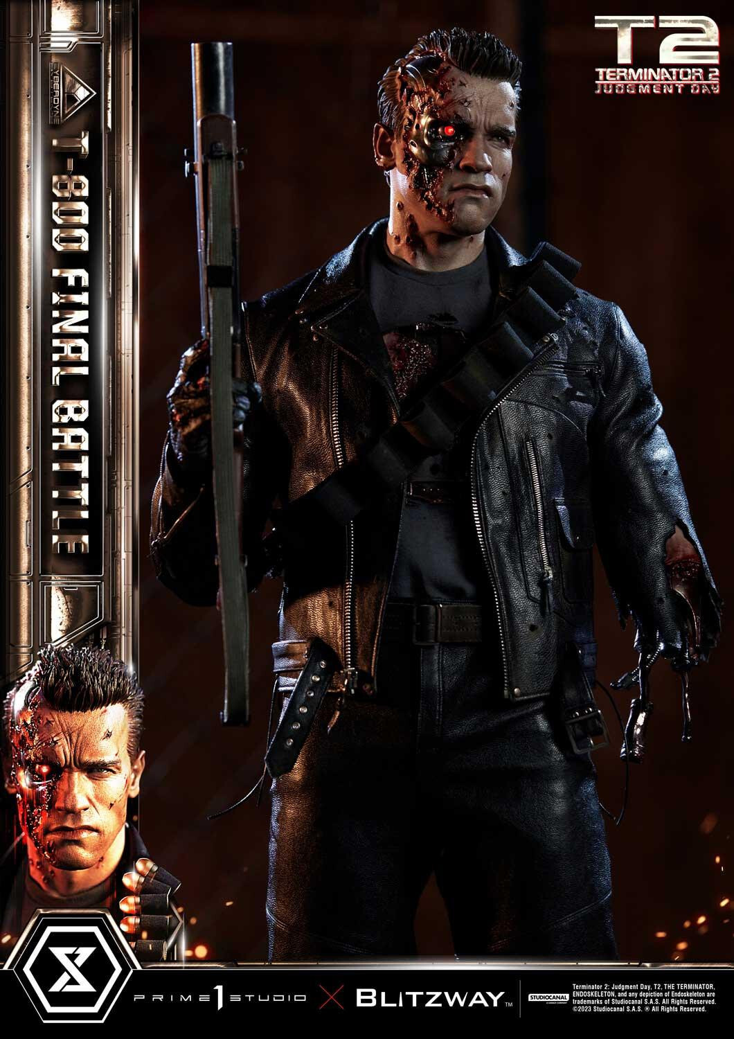 Terminator 2: Judgment Day - T-800 - Museum Masterline Series (MMT2-02DX) - 1/3 - DX Version, Final Battle (Blitzway, Prime 1 Studio) photo 89