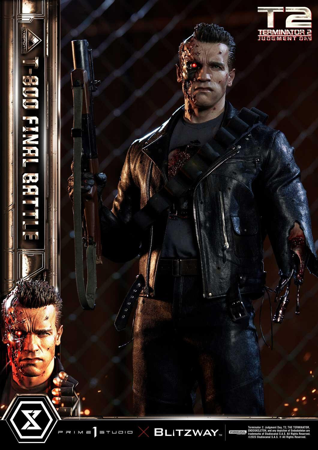 Terminator 2: Judgment Day - T-800 - Museum Masterline Series (MMT2-02DX) - 1/3 - DX Version, Final Battle (Blitzway, Prime 1 Studio) photo 92