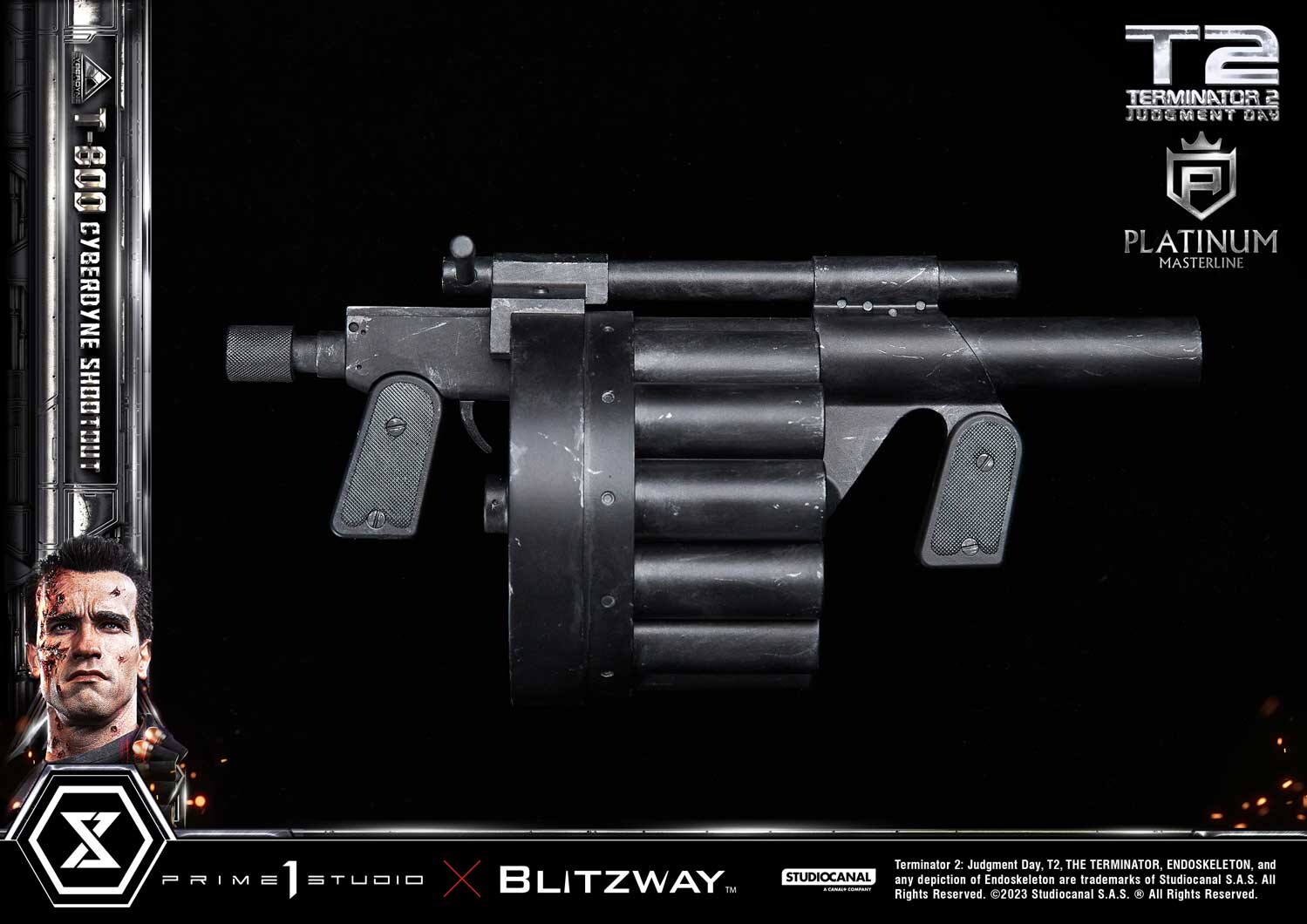 Terminator 2: Judgment Day - T-800 - Platinum Masterline  (PLMT2-01) - 1/3 - Cyberdyne Shootout (Blitzway, Prime 1 Studio) photo 23