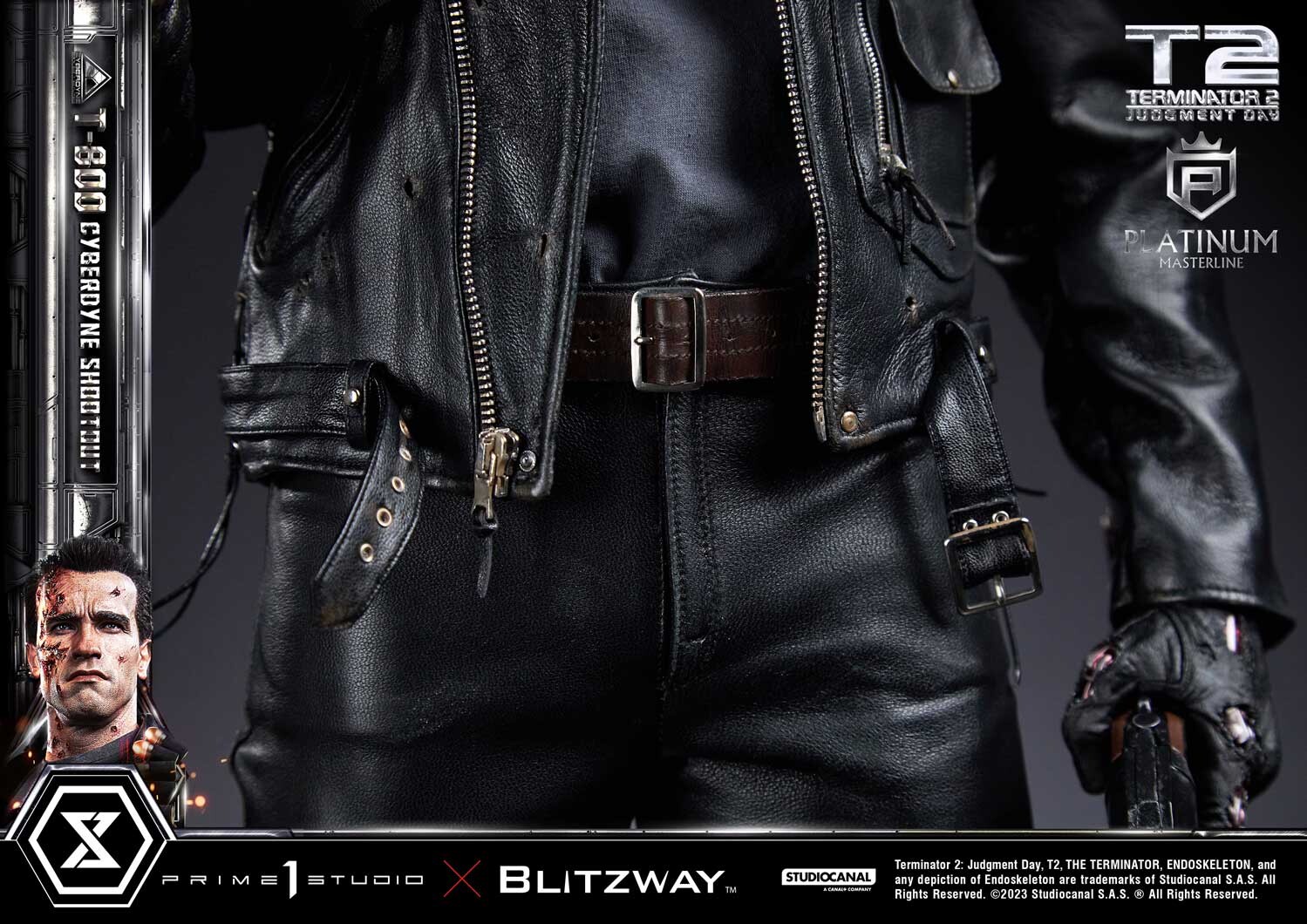 Terminator 2: Judgment Day - T-800 - Platinum Masterline  (PLMT2-01) - 1/3 - Cyberdyne Shootout (Blitzway, Prime 1 Studio) photo 24