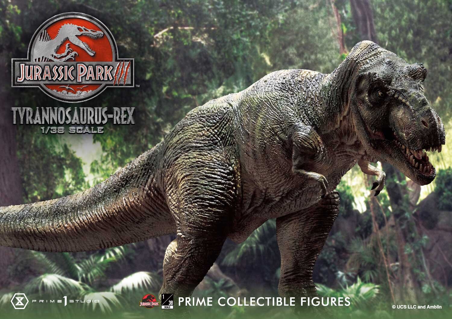 Jurassic Park III - Tyrannosaurus Rex - Prime Collectible Figures  (PCFJP-5) - 1/38 (Prime 1 Studio) photo 17