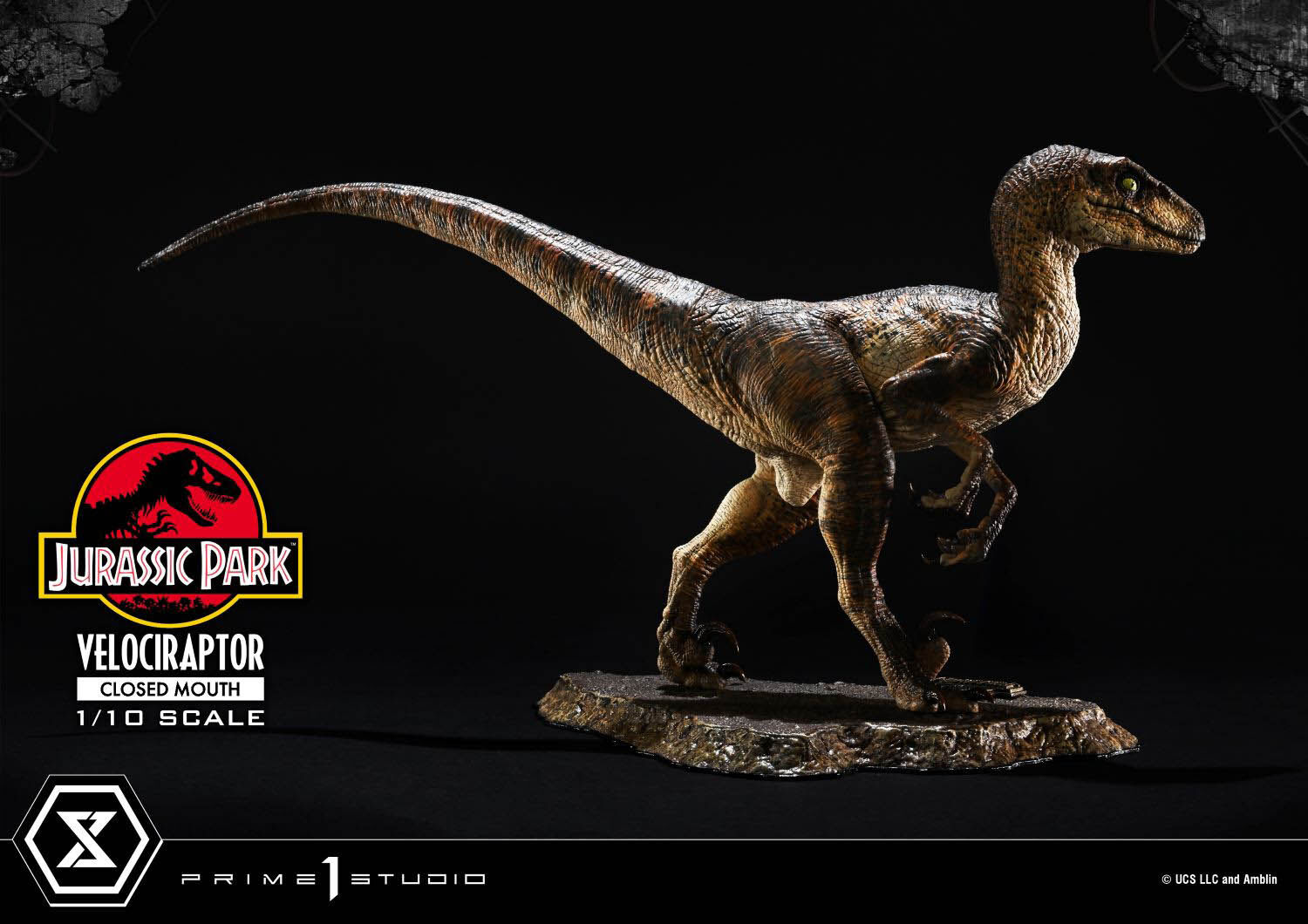 Jurassic Park - Velociraptor - Prime Collectible Figures (PCFJP-08) - 1/10 - Closed Mouth (Prime 1 Studio) photo 3