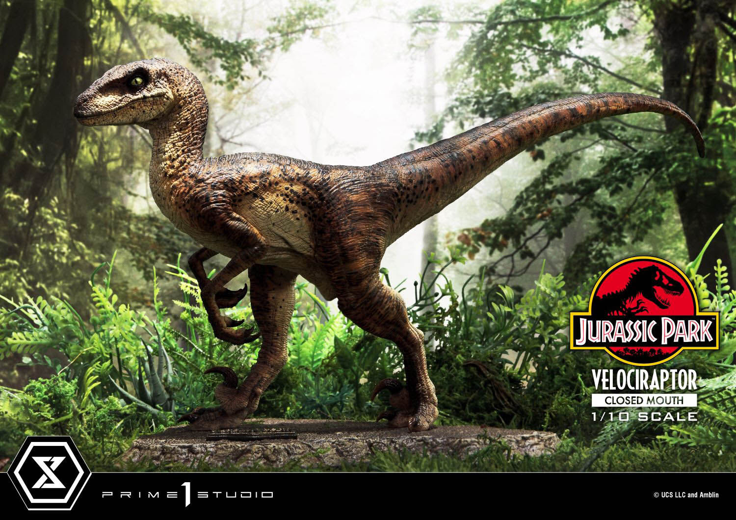 Jurassic Park - Velociraptor - Prime Collectible Figures (PCFJP-08) - 1/10 - Closed Mouth (Prime 1 Studio) photo 7