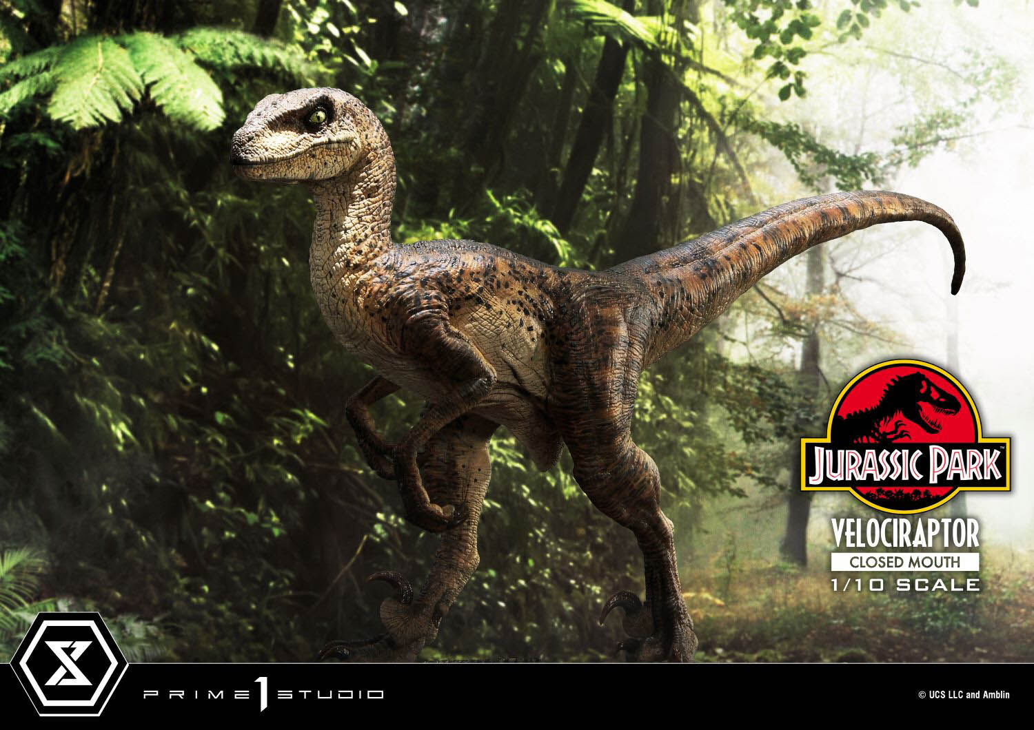 Jurassic Park - Velociraptor - Prime Collectible Figures (PCFJP-08) - 1/10 - Closed Mouth (Prime 1 Studio) photo 31