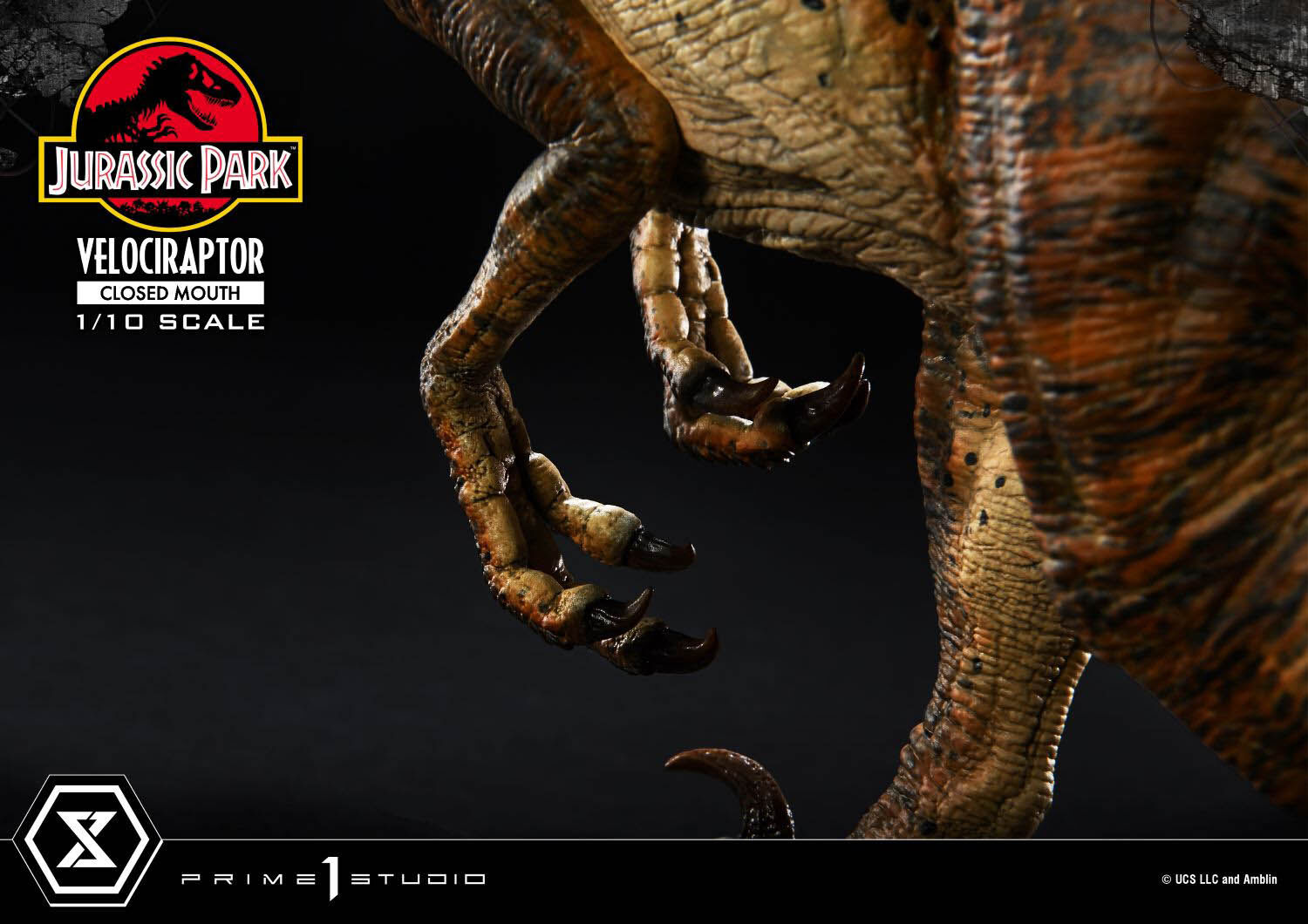 Jurassic Park - Velociraptor - Prime Collectible Figures (PCFJP-08) - 1/10 - Closed Mouth (Prime 1 Studio) photo 41