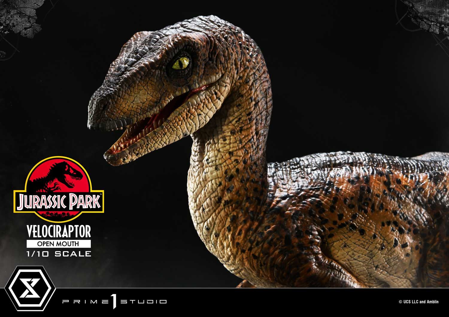 Jurassic Park - Velociraptor - Prime Collectible Figures (PCFJP-07) - 1/10 - Open Mouth (Prime 1 Studio)