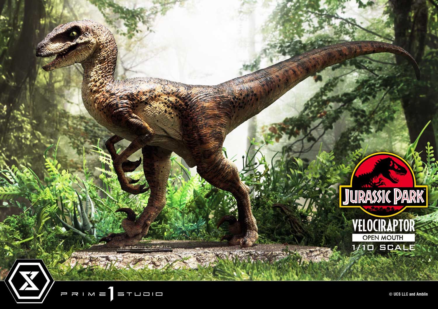 Jurassic Park - Velociraptor - Prime Collectible Figures  (PCFJP-07) - 1/10 - Open Mouth (Prime 1 Studio) photo 9