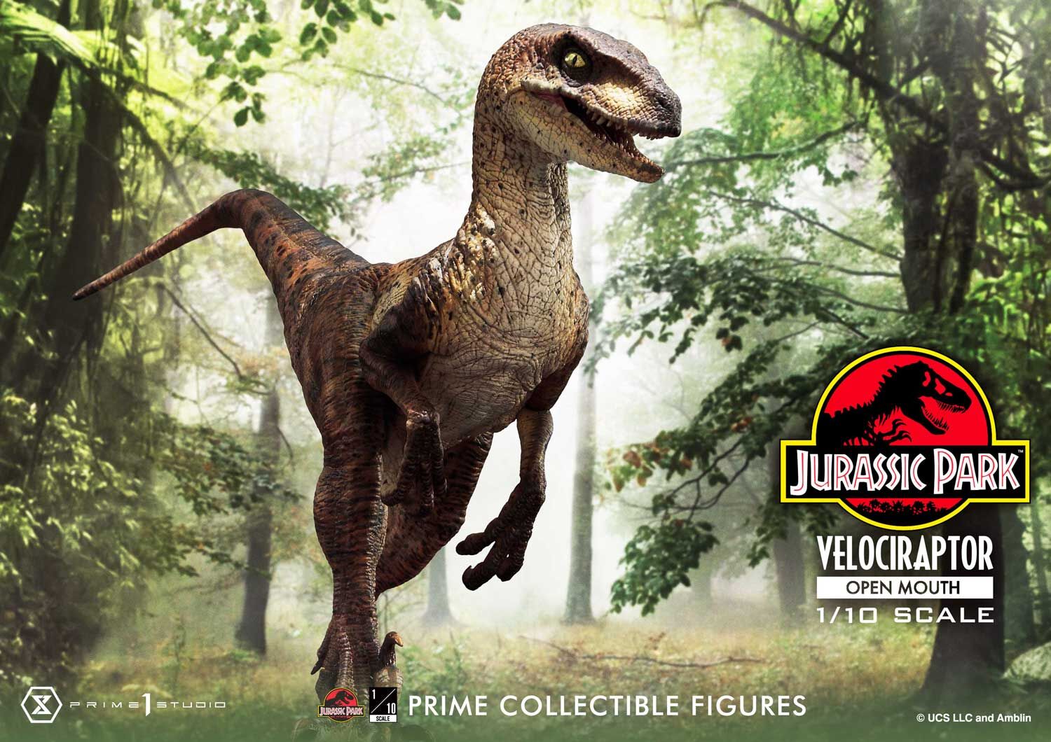 Jurassic Park - Velociraptor - Prime Collectible Figures  (PCFJP-07) - 1/10 - Open Mouth (Prime 1 Studio) photo 10