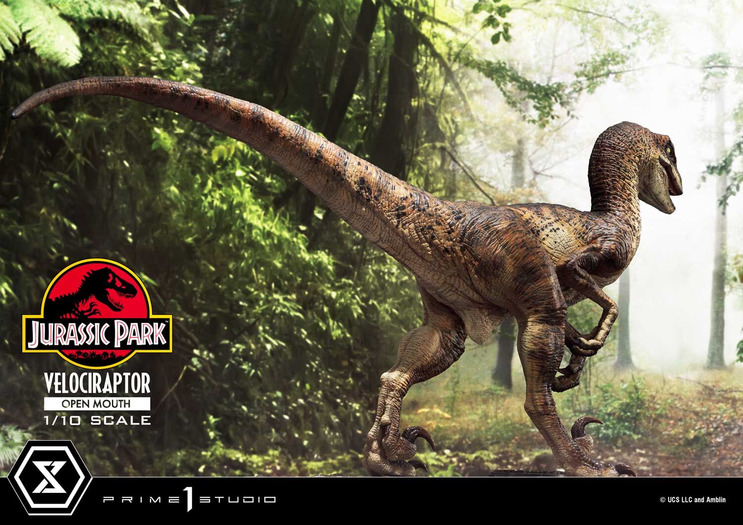 Jurassic Park - Velociraptor - Prime Collectible Figures  (PCFJP-07) - 1/10 - Open Mouth (Prime 1 Studio) photo 13