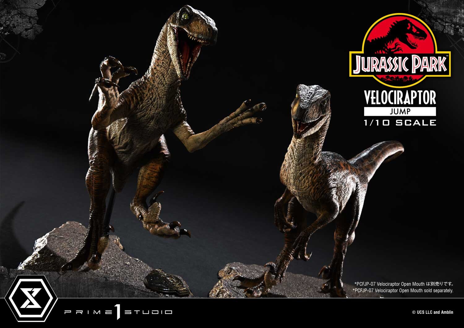 Jurassic Park - Velociraptor - Prime Collectible Figures  (PCFJP-07) - 1/10 - Open Mouth (Prime 1 Studio) photo 16