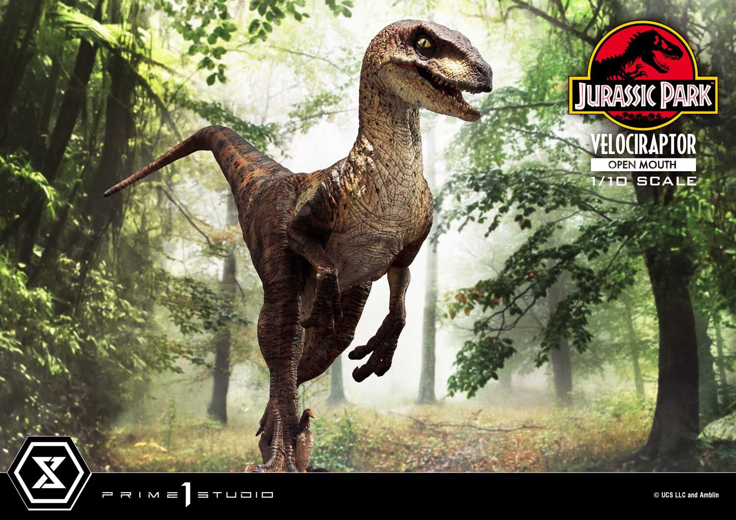 Jurassic Park - Velociraptor - Prime Collectible Figures  (PCFJP-07) - 1/10 - Open Mouth (Prime 1 Studio) photo 22