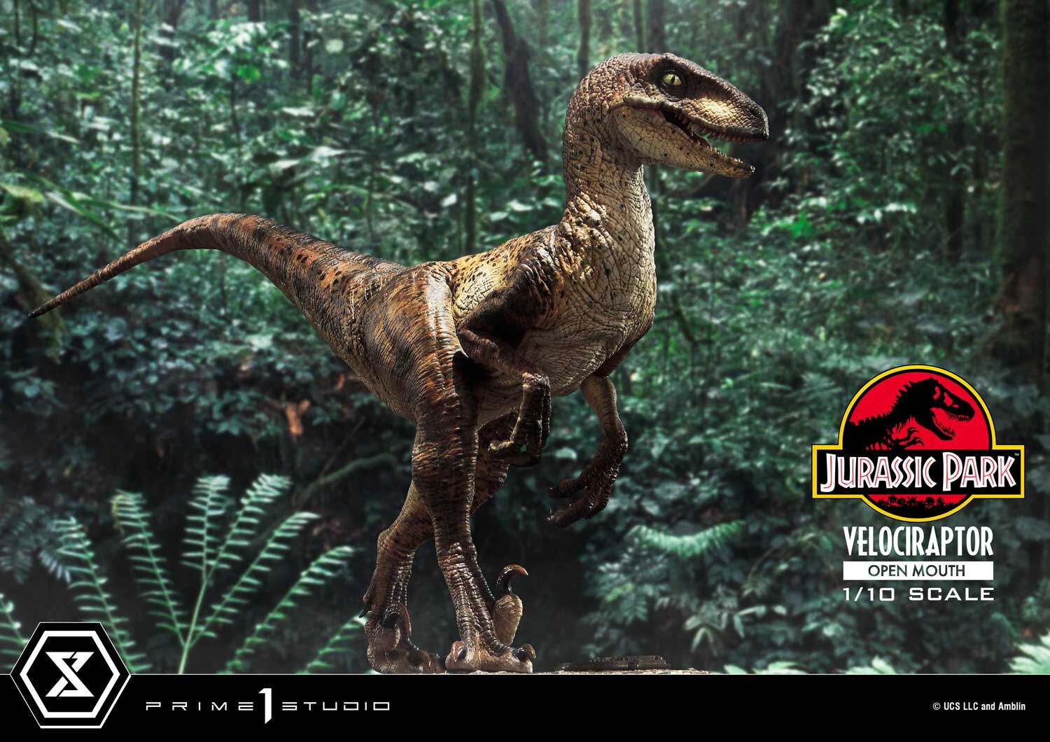 Jurassic Park - Velociraptor - Prime Collectible Figures  (PCFJP-07) - 1/10 - Open Mouth (Prime 1 Studio) photo 26