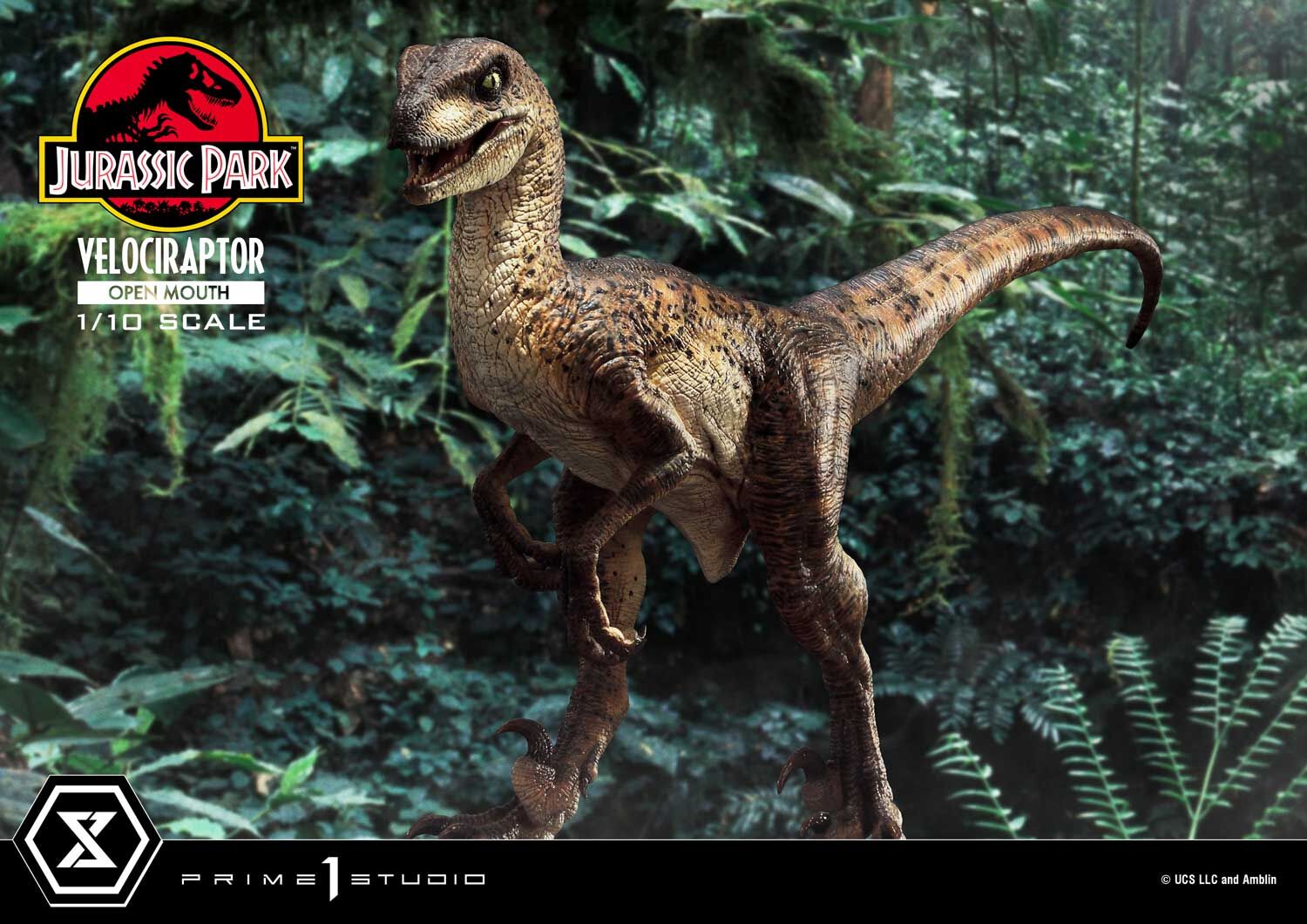 Jurassic Park - Velociraptor - Prime Collectible Figures  (PCFJP-07) - 1/10 - Open Mouth (Prime 1 Studio) photo 27