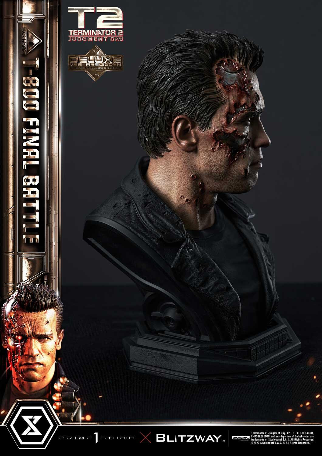Terminator 2: Judgment Day - T-800 - Museum Masterline Series  (MMT2-02DXS) - 1/3 - DX Bonus Version, Final Battle (Blitzway, Prime 1 Studio) photo 27