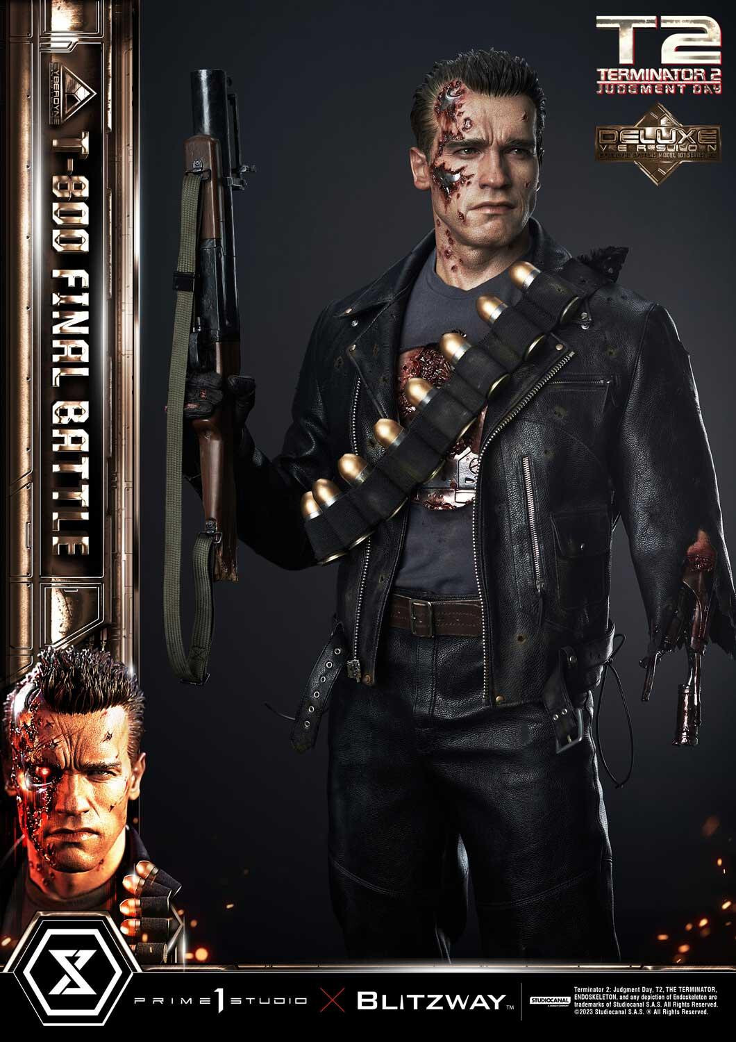 Terminator 2: Judgment Day - T-800 - Museum Masterline Series  (MMT2-02DXS) - 1/3 - DX Bonus Version, Final Battle (Blitzway, Prime 1 Studio) photo 34