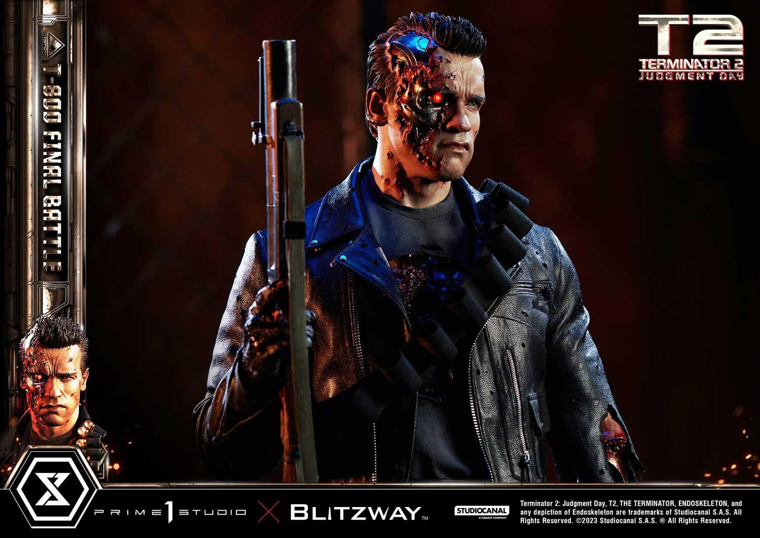 Terminator 2: Judgment Day - T-800 - Museum Masterline Series  (MMT2-02DXS) - 1/3 - DX Bonus Version, Final Battle (Blitzway, Prime 1 Studio) photo 39