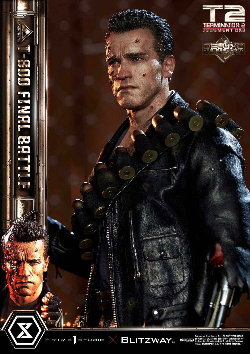 Terminator 2: Judgment Day - T-800 - Museum Masterline Series  (MMT2-02DXS) - 1/3 - DX Bonus Version, Final Battle (Blitzway, Prime 1 Studio) photo 40