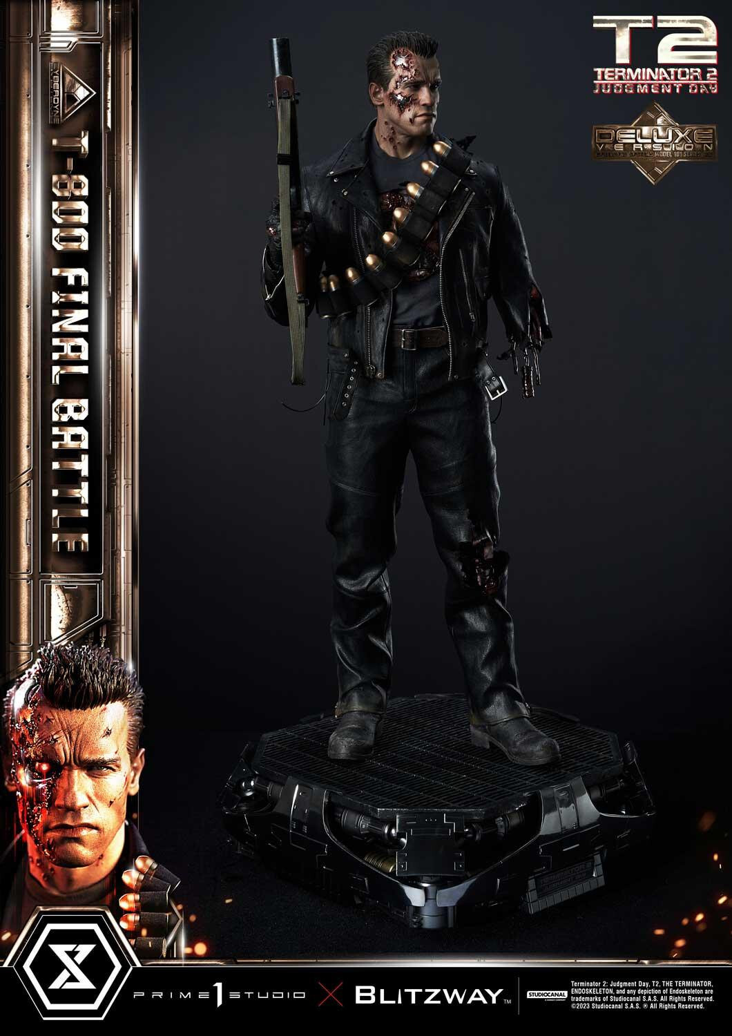 Terminator 2: Judgment Day - T-800 - Museum Masterline Series  (MMT2-02DXS) - 1/3 - DX Bonus Version, Final Battle (Blitzway, Prime 1 Studio) photo 44