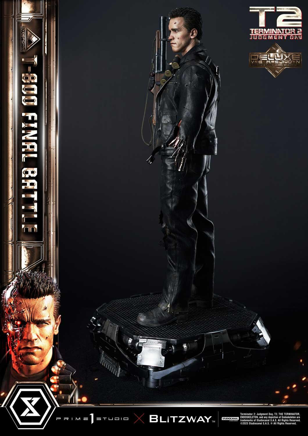 Terminator 2: Judgment Day - T-800 - Museum Masterline Series  (MMT2-02DXS) - 1/3 - DX Bonus Version, Final Battle (Blitzway, Prime 1 Studio) photo 48
