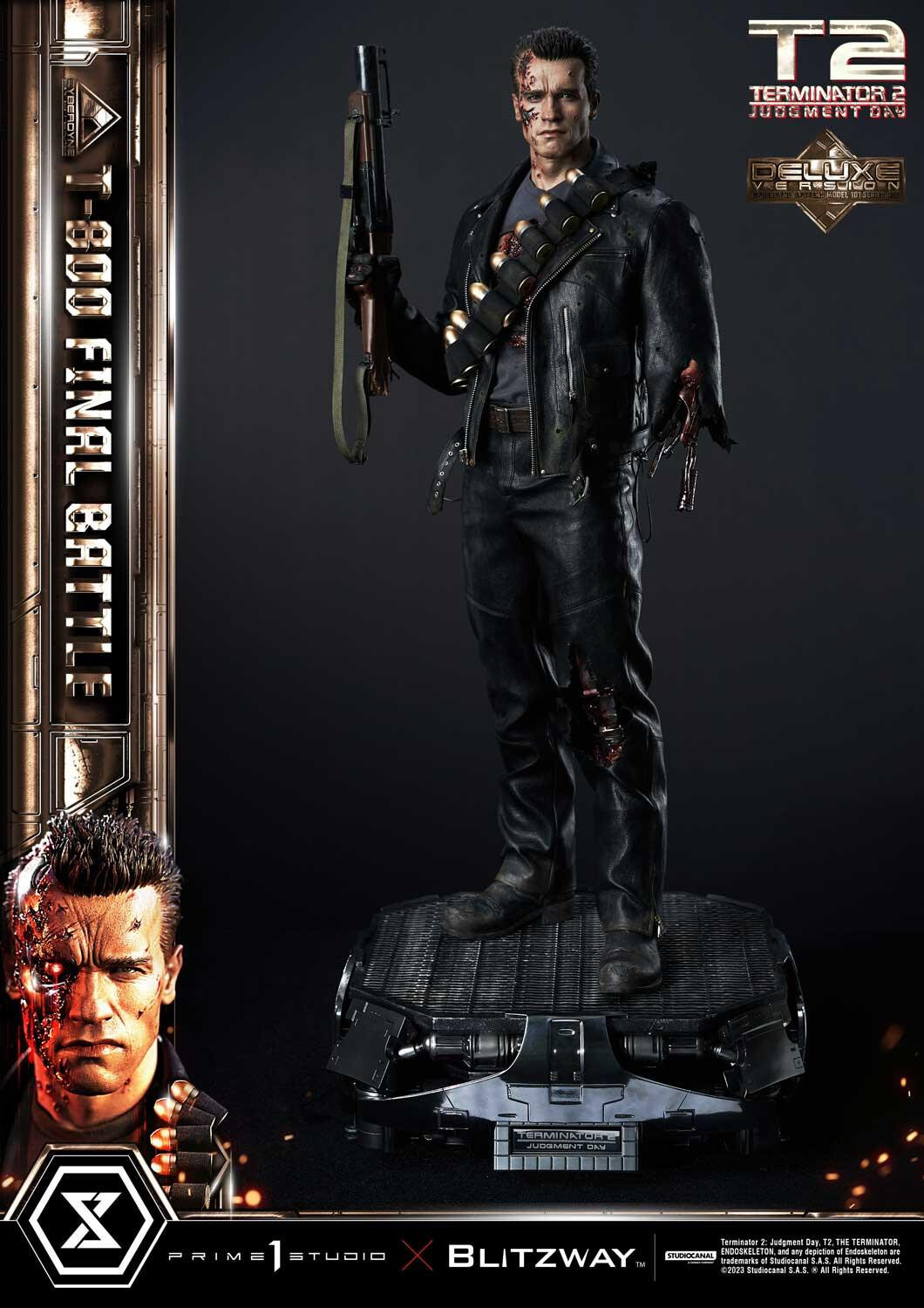 Terminator 2: Judgment Day - T-800 - Museum Masterline Series  (MMT2-02DXS) - 1/3 - DX Bonus Version, Final Battle (Blitzway, Prime 1 Studio) photo 49