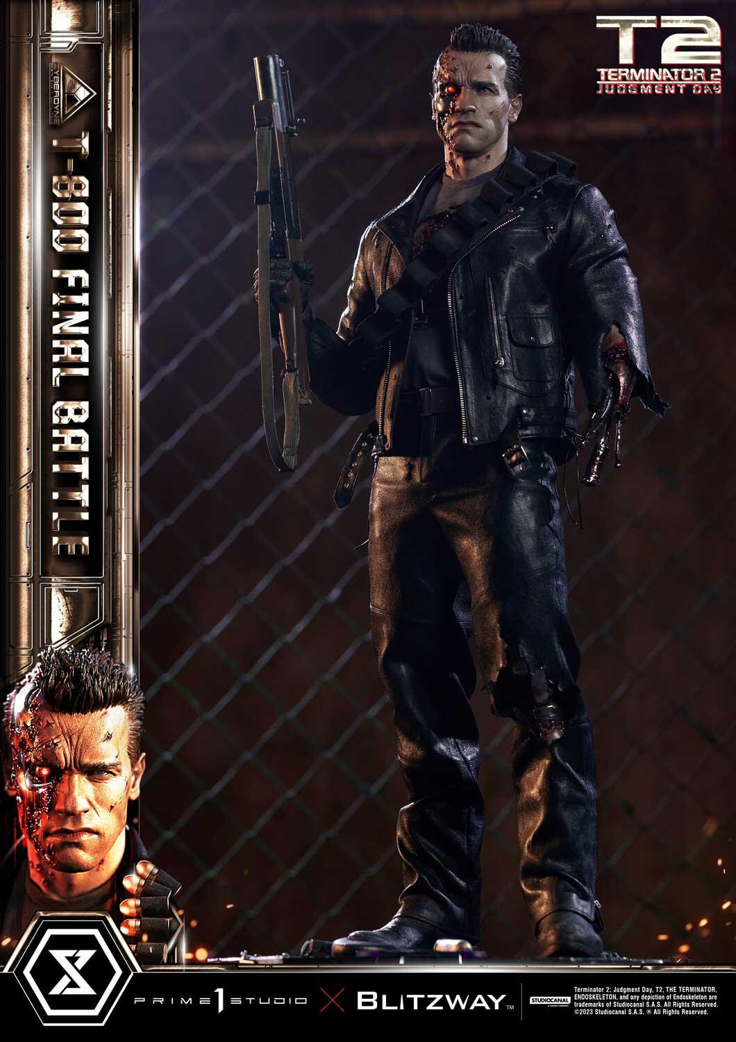 Terminator 2: Judgment Day - T-800 - Museum Masterline Series  (MMT2-02DXS) - 1/3 - DX Bonus Version, Final Battle (Blitzway, Prime 1 Studio) photo 60