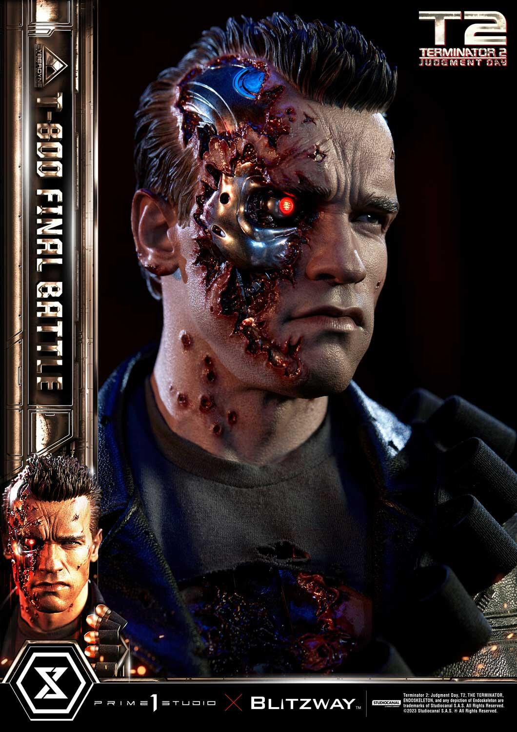 Terminator 2: Judgment Day - T-800 - Museum Masterline Series  (MMT2-02DXS) - 1/3 - DX Bonus Version, Final Battle (Blitzway, Prime 1 Studio) photo 62