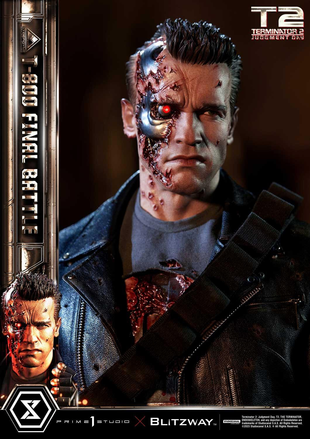 Terminator 2: Judgment Day - T-800 - Museum Masterline Series  (MMT2-02DXS) - 1/3 - DX Bonus Version, Final Battle (Blitzway, Prime 1 Studio) photo 64