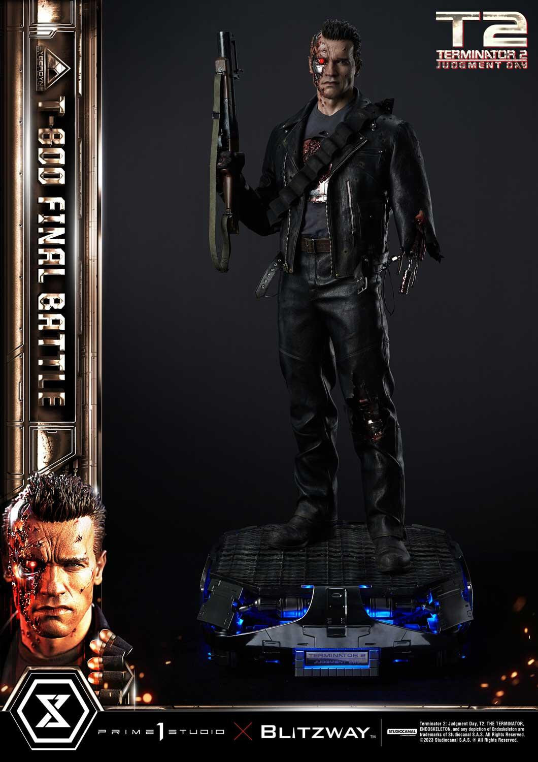 Terminator 2: Judgment Day - T-800 - Museum Masterline Series  (MMT2-02DXS) - 1/3 - DX Bonus Version, Final Battle (Blitzway, Prime 1 Studio) photo 69