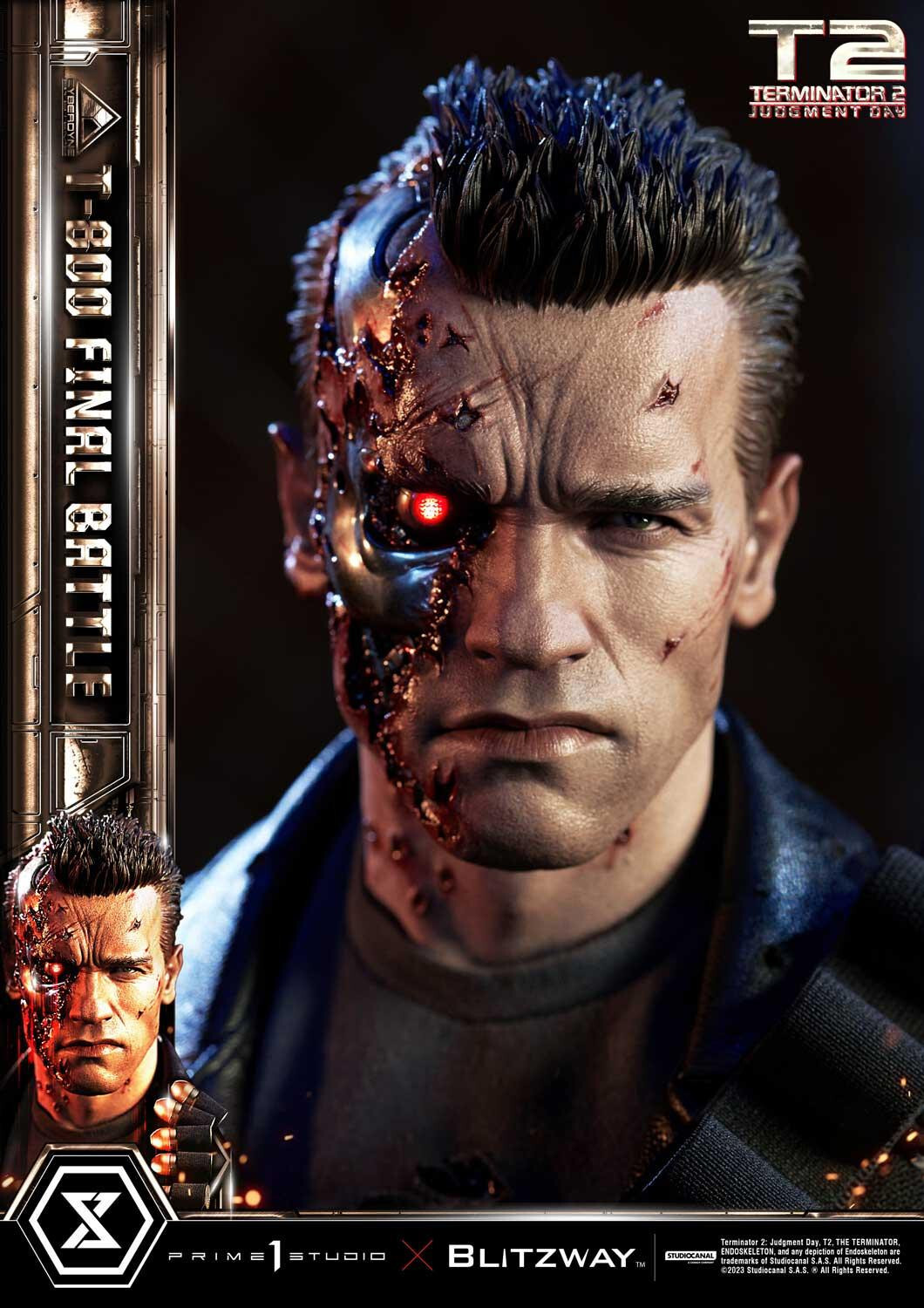 Terminator 2: Judgment Day - T-800 - Museum Masterline Series  (MMT2-02DXS) - 1/3 - DX Bonus Version, Final Battle (Blitzway, Prime 1 Studio) photo 74
