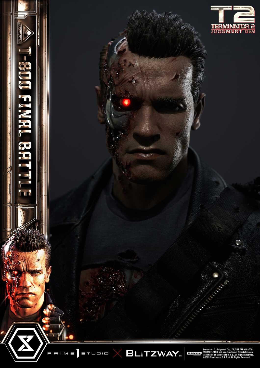 Terminator 2: Judgment Day - T-800 - Museum Masterline Series  (MMT2-02DXS) - 1/3 - DX Bonus Version, Final Battle (Blitzway, Prime 1 Studio) photo 82