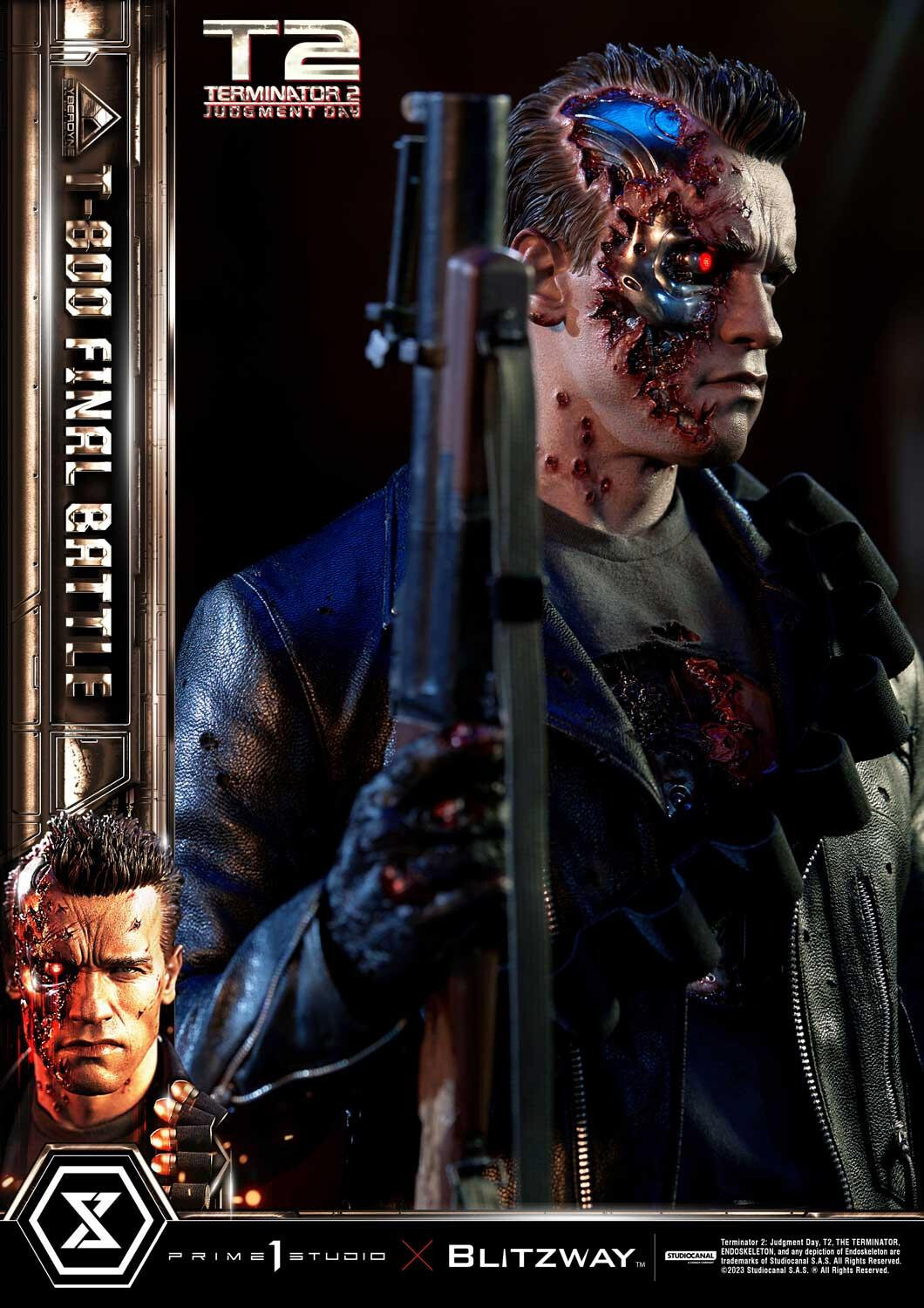 Terminator 2: Judgment Day - T-800 - Museum Masterline Series  (MMT2-02DXS) - 1/3 - DX Bonus Version, Final Battle (Blitzway, Prime 1 Studio) photo 96