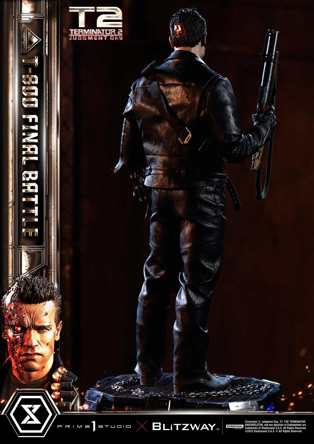 Terminator 2: Judgment Day - T-800 - Museum Masterline Series  (MMT2-02DXS) - 1/3 - DX Bonus Version, Final Battle (Blitzway, Prime 1 Studio) photo 98