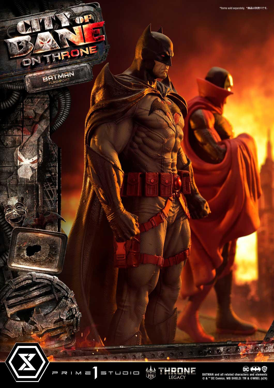 Batman: City of Bane - Batman (Thomas Wayne) - Throne Legacy (TLCDC-06) - 1/4 (Prime 1 Studio) photo 43