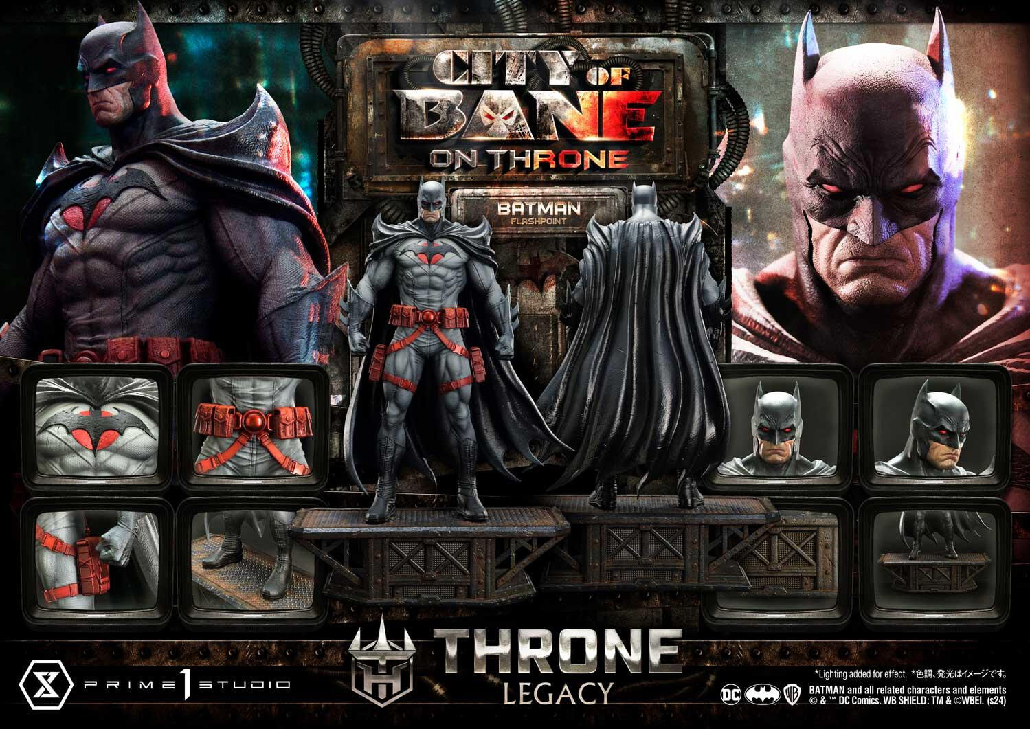 Batman: City of Bane - Batman (Thomas Wayne) - Throne Legacy (TLCDC-06) - 1/4 (Prime 1 Studio) photo 74
