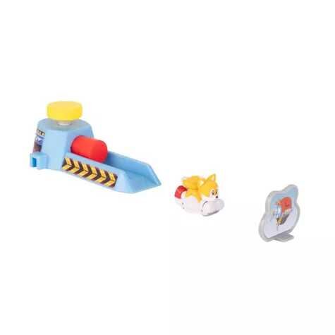 Sonic the Hedgehog - Miles "Tails" Prower - Motora - Sonic Go Go Racers - Sonic Go Go Racers Mini Launcher Playset - Classic Tails (Jakks Pacific)