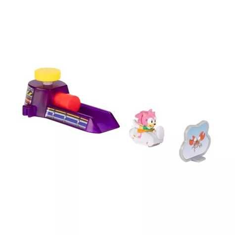 Sonic the Hedgehog - Amy Rose - Ganigani - Sonic Go Go Racers - Sonic Go Go Racers Mini Launcher Playset - Classic Amy (Jakks Pacific)