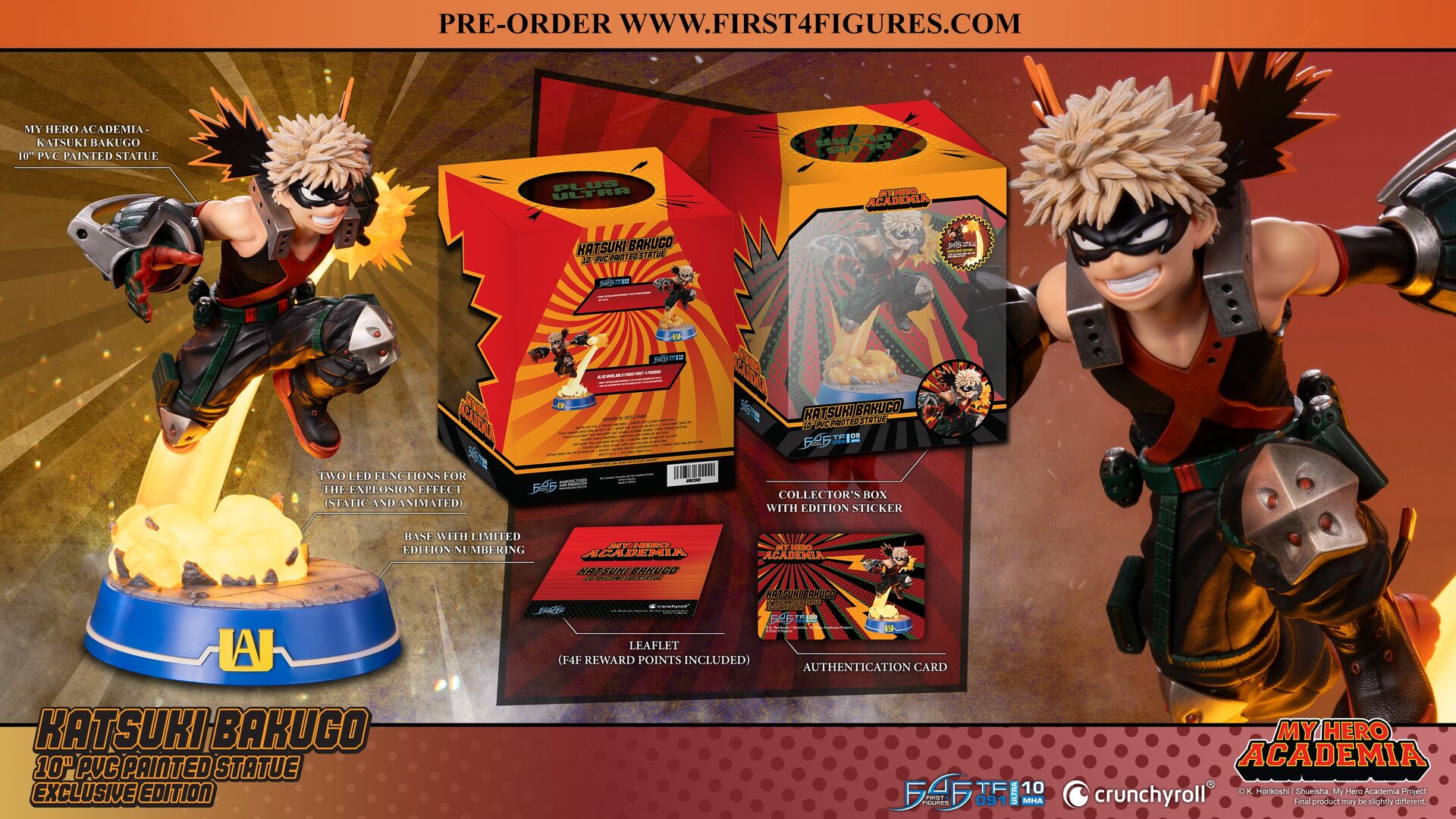 Boku no Hero Academia - Bakugo Katsuki - True Form Ultra  (TF091|10MHA) - Exclusive Edition (First 4 Figures) photo 20
