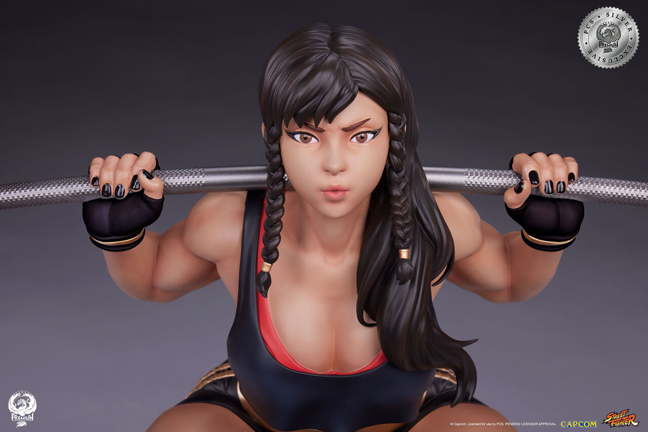 Street Fighter - Chun-Li - Gym/Fitness/Powerlifting - 1/4 - Battle Edition, Silver Exclusive (Premium Collectibles Studio) photo 11