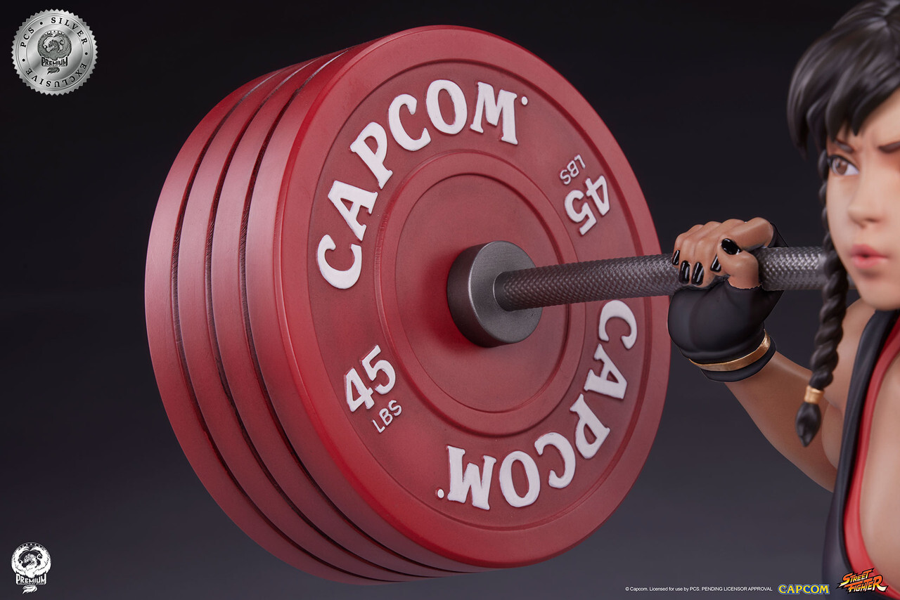 Street Fighter - Chun-Li - Gym/Fitness/Powerlifting - 1/4 - Battle Edition, Silver Exclusive (Premium Collectibles Studio) photo 14