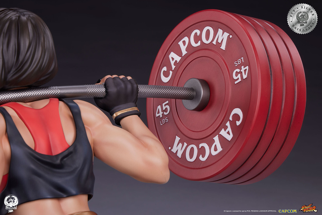 Street Fighter - Chun-Li - Gym/Fitness/Powerlifting - 1/4 - Battle Edition, Silver Exclusive (Premium Collectibles Studio) photo 16