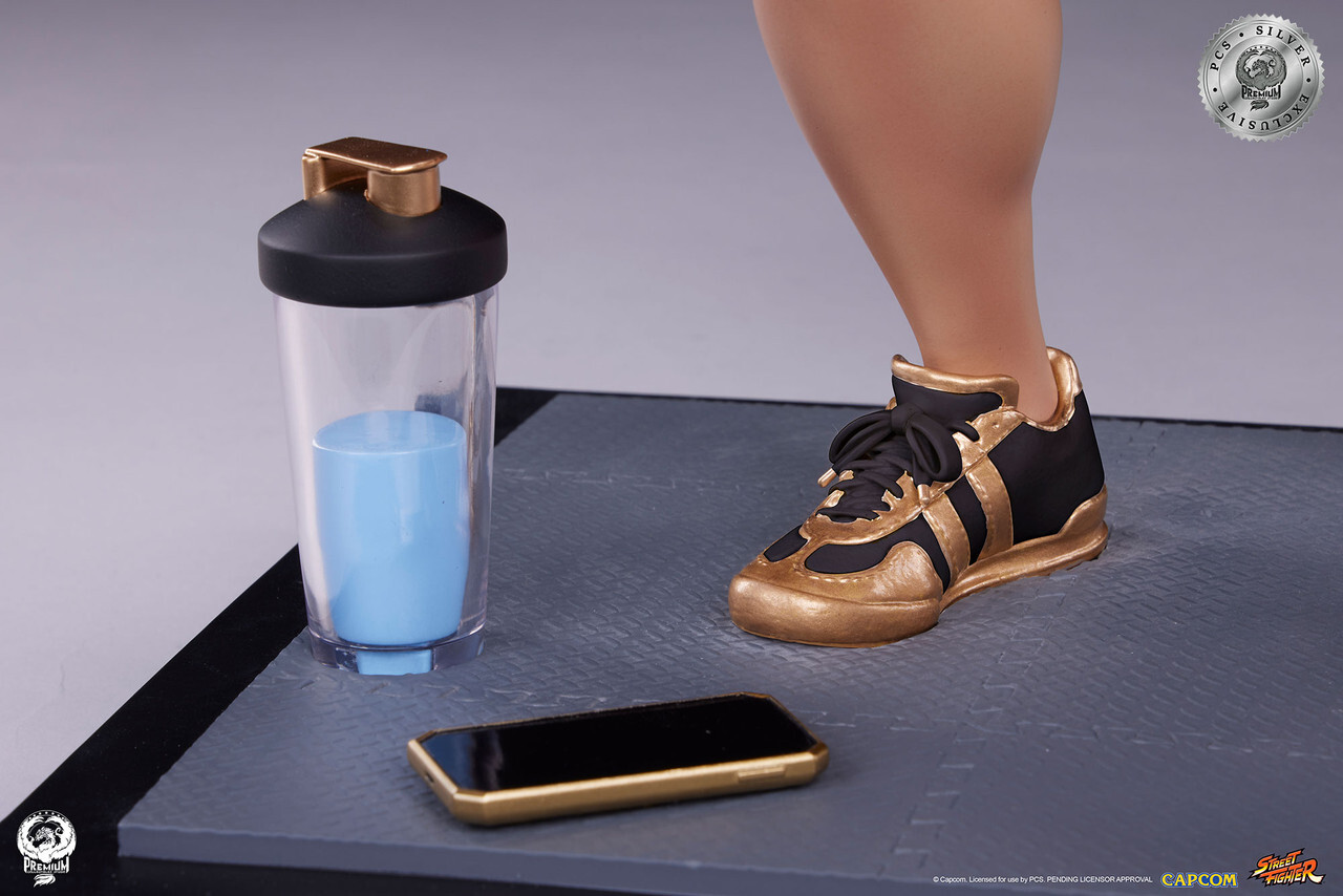 Street Fighter - Chun-Li - Gym/Fitness/Powerlifting - 1/4 - Battle Edition, Silver Exclusive (Premium Collectibles Studio) photo 18